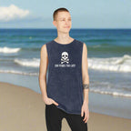 Jolly Roger Pirate - Stonewash Pirate Themed Tank Top 🏴‍☠️ Tank Tops