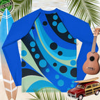 Abstract ocean Art | Youth Sun Rashie 🤙 Rash Guards & Swim Shirts
