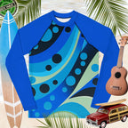 Abstract ocean Art | Youth Sun Rashie 🤙 Rash Guards & Swim Shirts