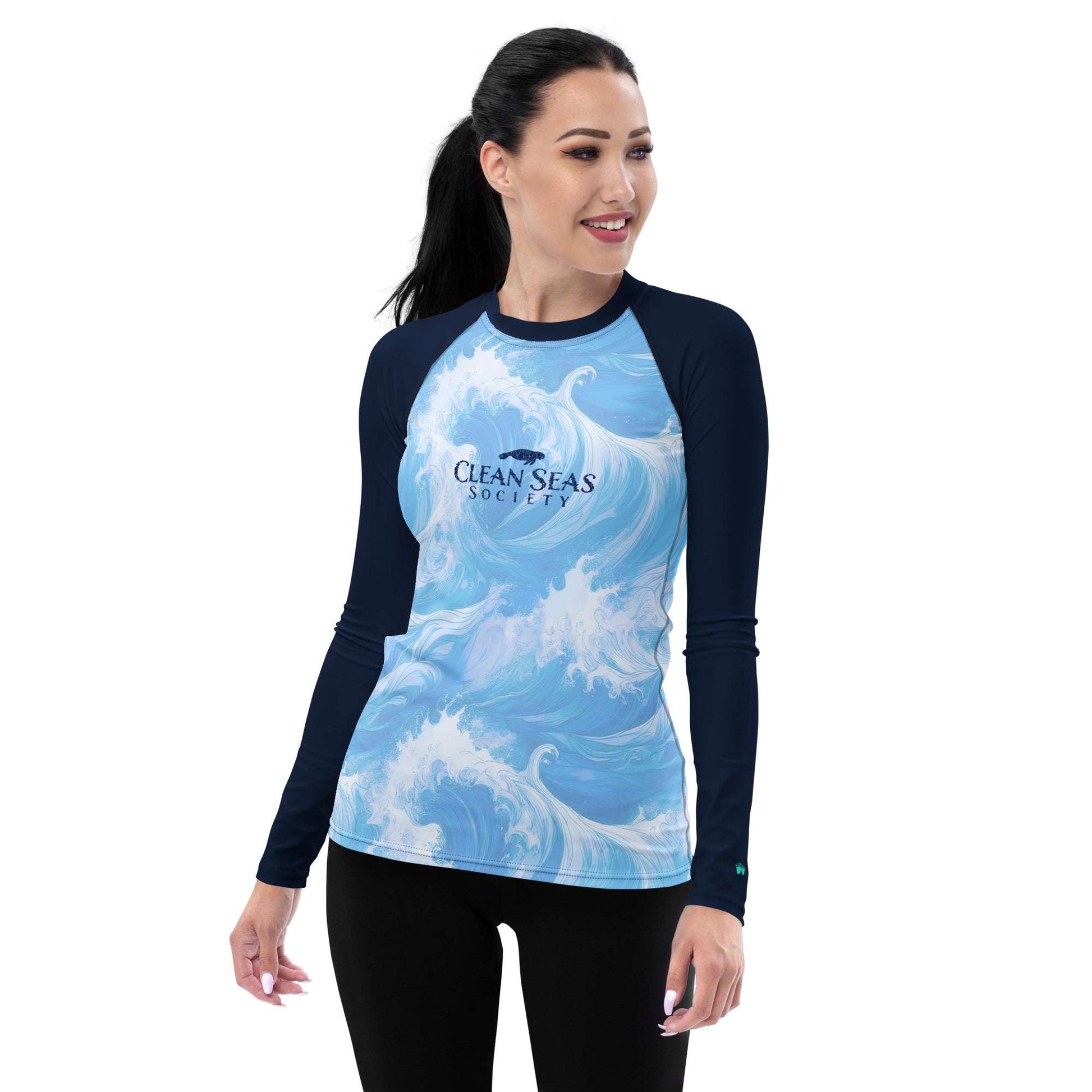 Clean Sea Society Rash Guard | Women's UPF 50+ Rash Guard