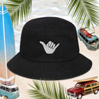 Denim bucket hat | Embroidered Shaka