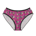 Fun Pelican Print Women's Briefs with vibrant colors and comfortable elastic waistband.