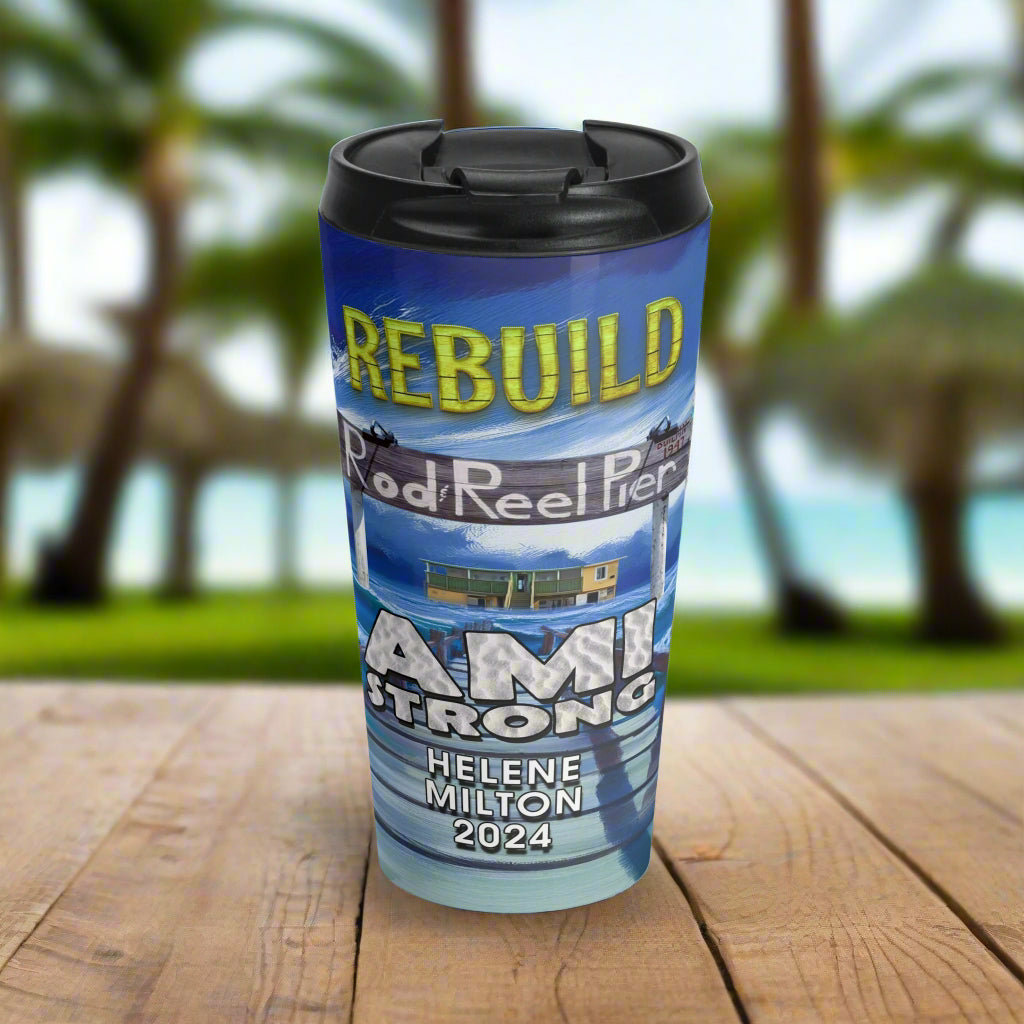 Fundraiser Travel Mug | Tumbler | Rod & Reel Pier