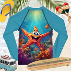 Happy Starfish | Kids UV Rashie | UPF 50+ Rash Guards