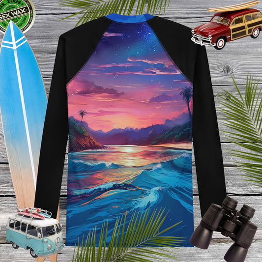 Island Sunset | Men's UV Rash Guard | | UPF 50+ Rash Guards & Swim Shirts