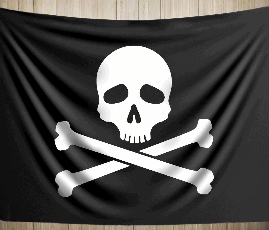  Double Sided Pirate Ship Flag 🏴‍☠️ Jolly Roger