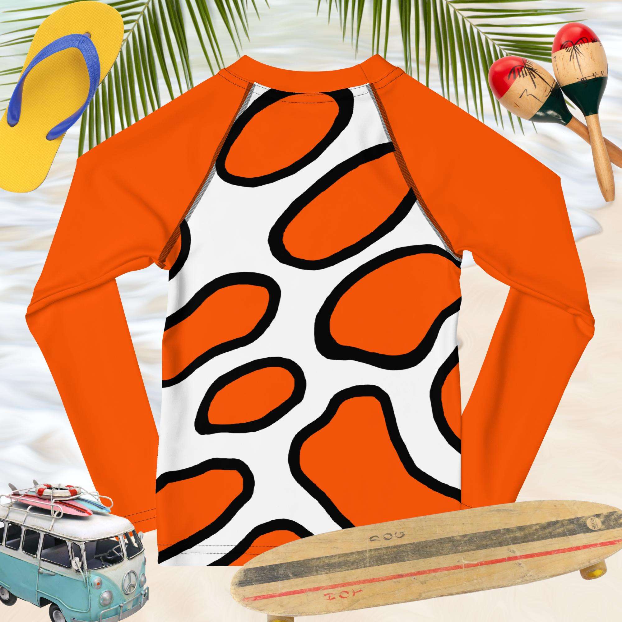 Clownfish Rashie For Kids UPF 50+ Rash Guards