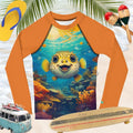 Orange Rashie | Pufferfish | Kids UPF 50+ Rashguard 🤙 Rash Guards