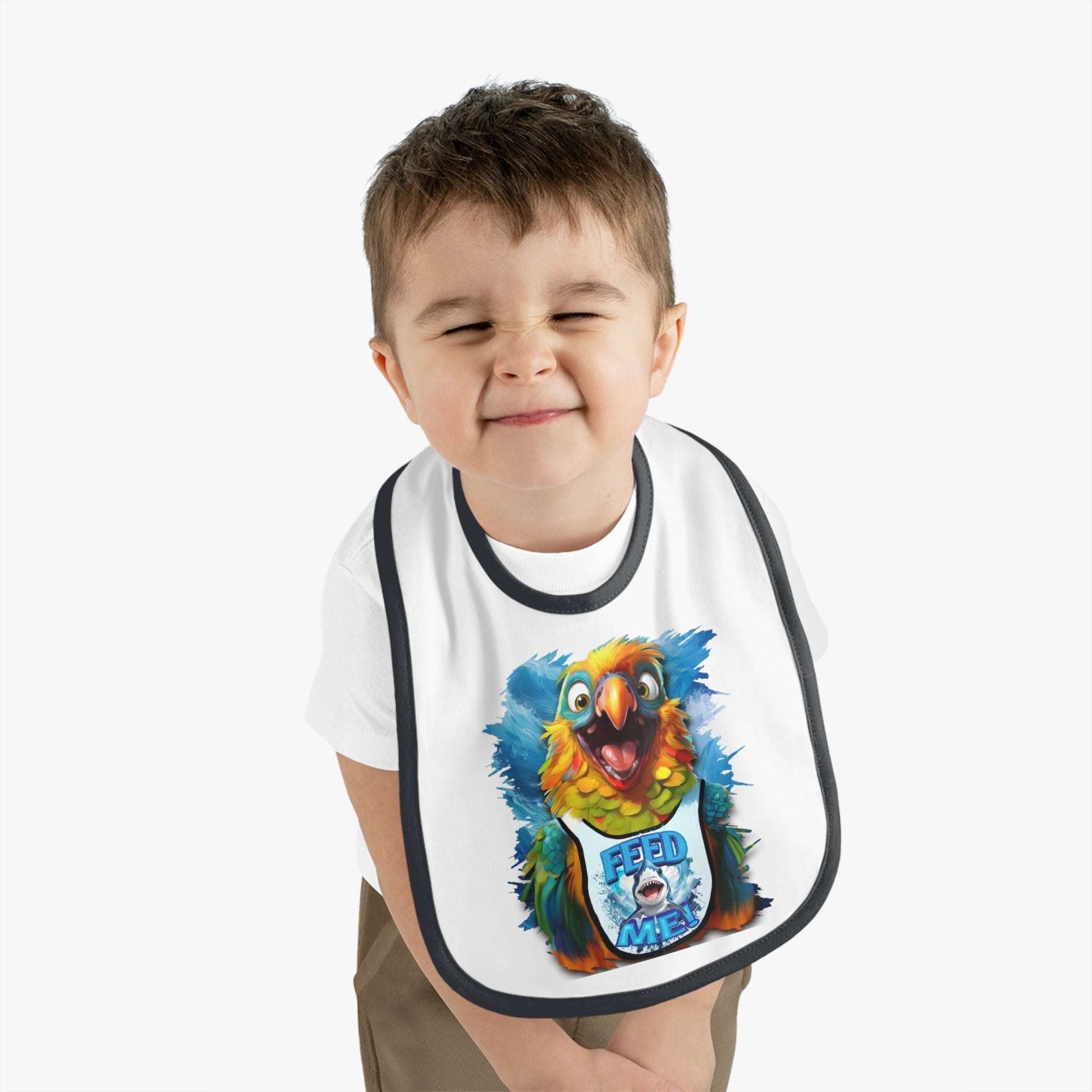 Bibs Lil Parakeet Head | Feeding Time | Baby Bib