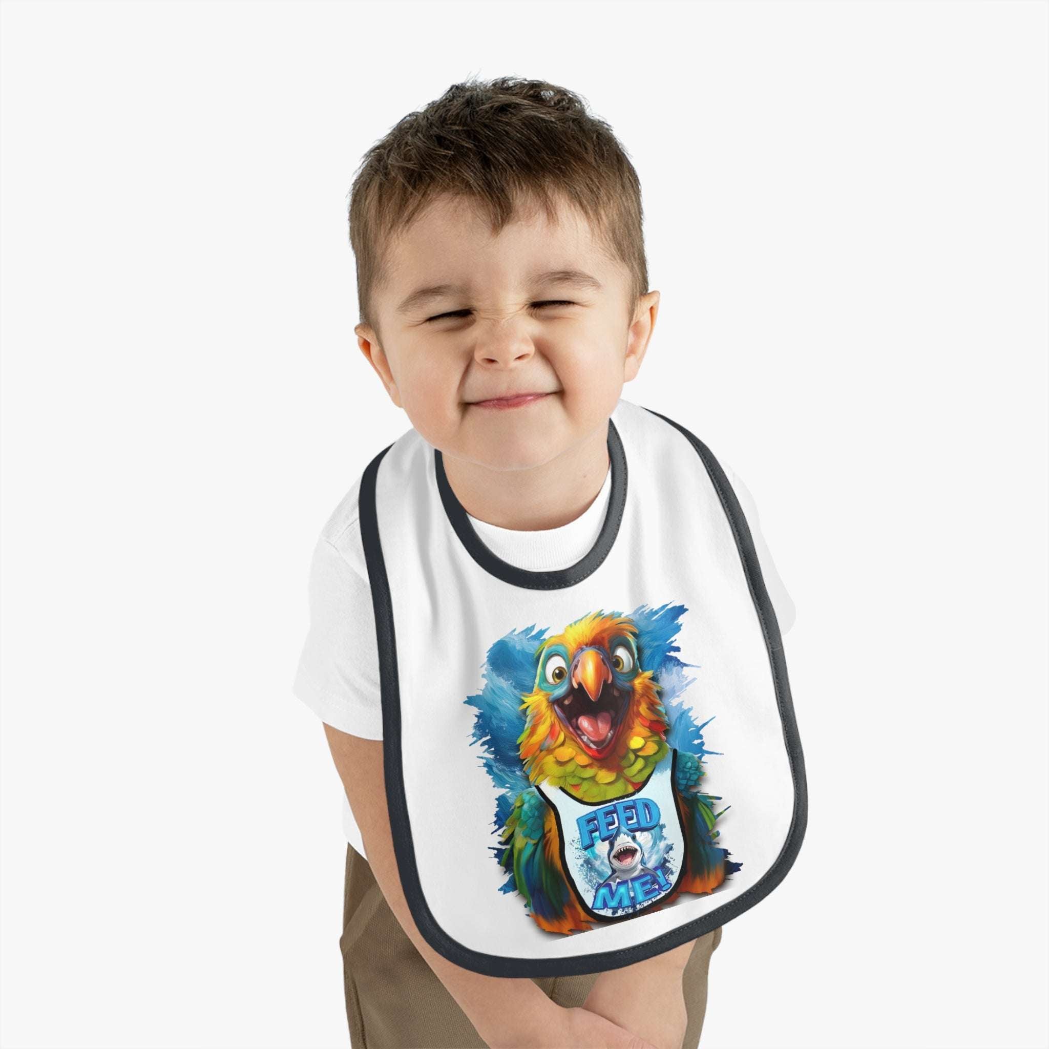 Bibs Lil Parakeet Head | Feeding Time | Baby Bib