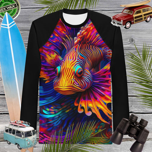 Lion Fish Rash Guard | Adult Rashie For Men | 🤙 Rash Guard