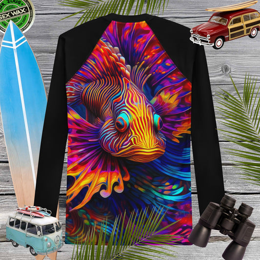 Lion Fish Rash Guard | Adult Rashie For Men | 🤙 Rash Guard