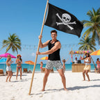 Men's Bathing Suit pirate skull swim trunks