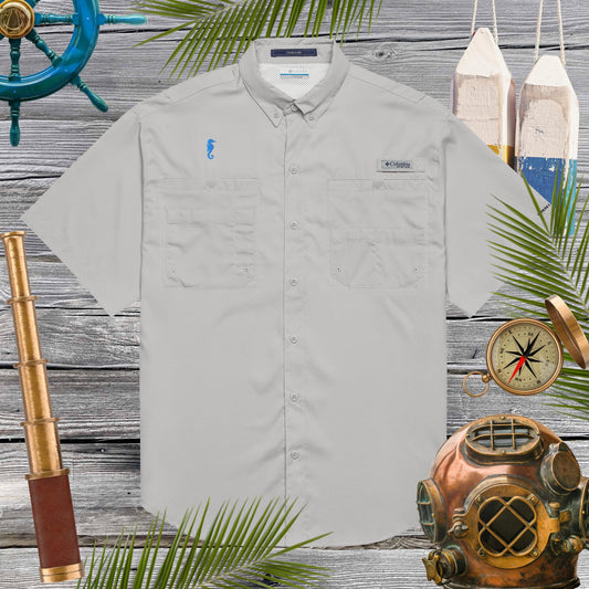 Men’s Columbia Short Sleeve Fishing Shirt | Seahorse Embroidery Shirts