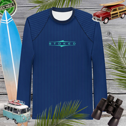 Men's Rash Guard | Pinstripes | UPF 50+ Rash Guard