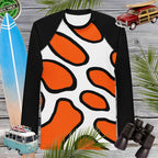 Men's Orange Rashie | Clown Fish Pattern | UPF 50+ Rash Guard