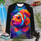 Men's Sun Rashie | Big Clown Fish Face | UPF 50+ Rash Guard