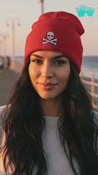 Gorro de pirata con calavera y tibias cruzadas ☠️