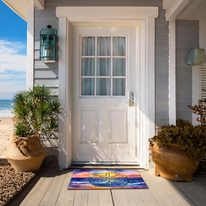 Doormat 🌴 Painted Sand Dollar Beach