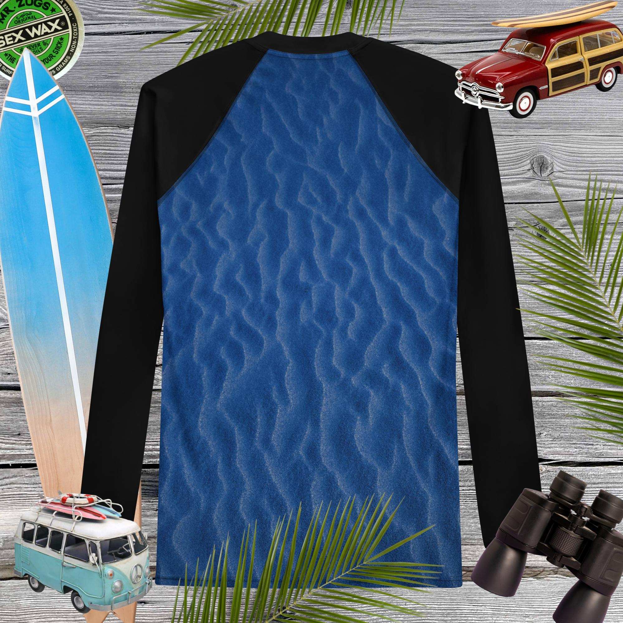 Seashell Peace Sign Adult Rashie For Men ✌️ Rash Guards & Swim Shirts