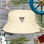Shark Tooth Embroidery | Unstructured Terry Cloth Bucket Hat Bucket Hats