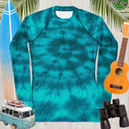 Spiral Tie Dye Sun Rashie | Women's UPF 50+ Rash Guards & Swim Shirts