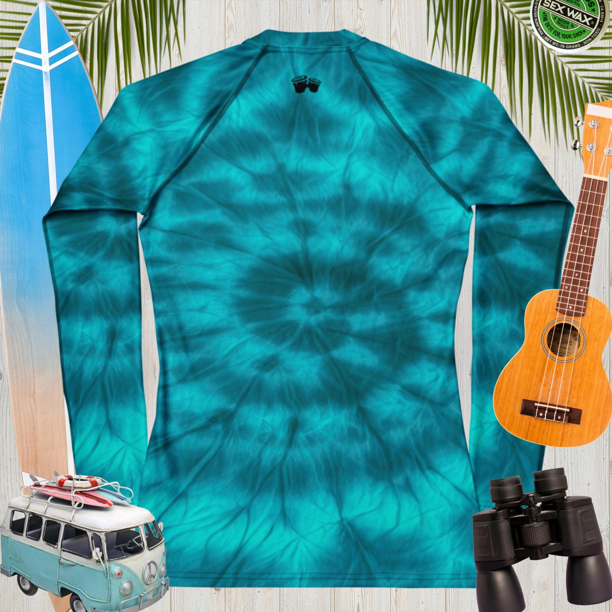 Spiral Tie Dye Sun Rashie | Women's UPF 50+ Rash Guards & Swim Shirts
