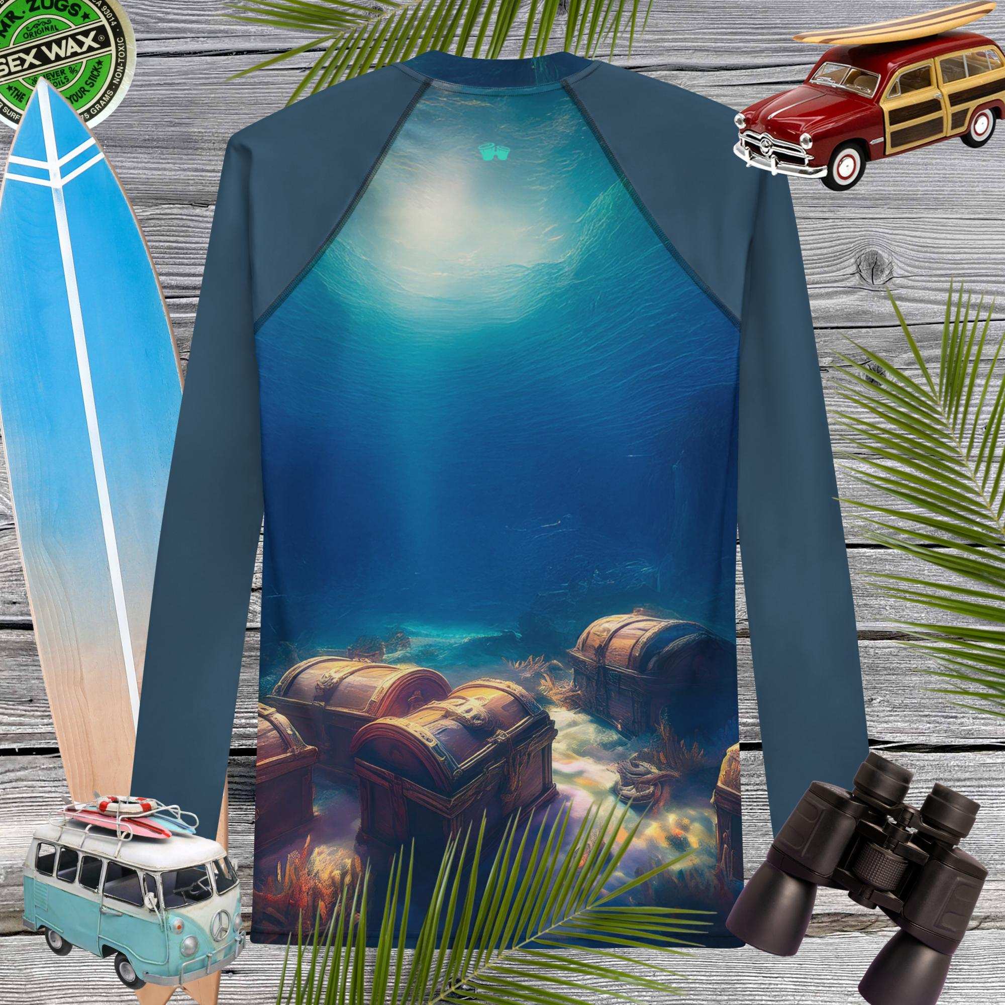 Sunken Treasure Ship | Sunblock Rashie | Men Rash Guard
