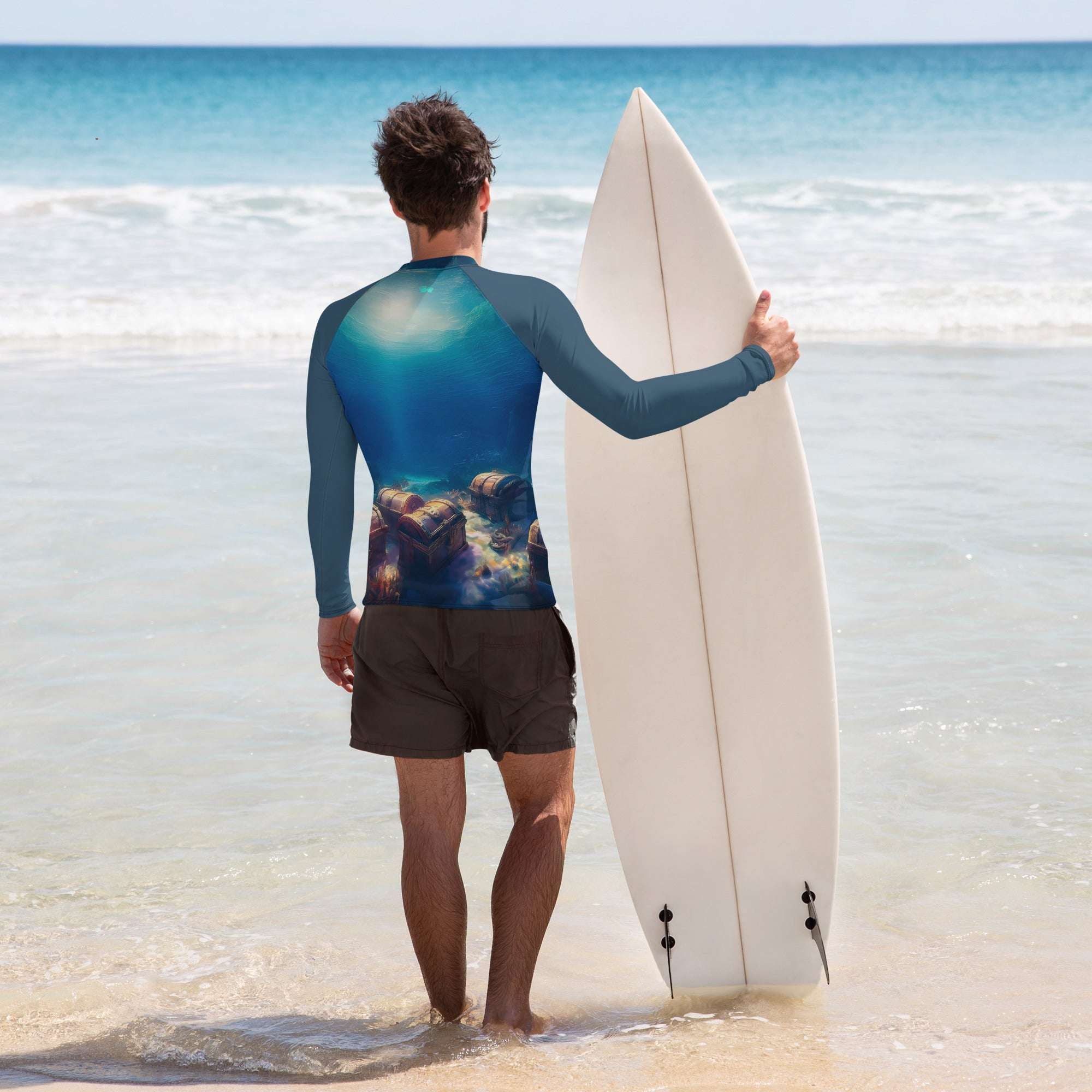 Sunken Treasure Ship | Sunblock Rashie | Men Rash Guard