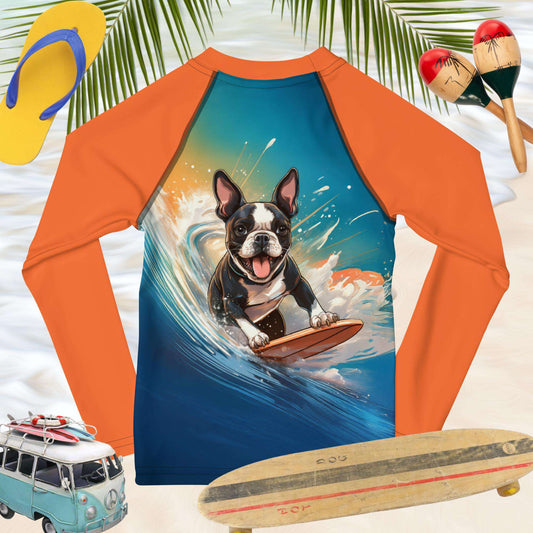 Surf Dog Rashguard | For Kids | Hanging Eight 🤙 Rash Guards
