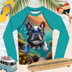 Surf Dog Rashie | Snorkeling Pup | Kids Rash Guard
