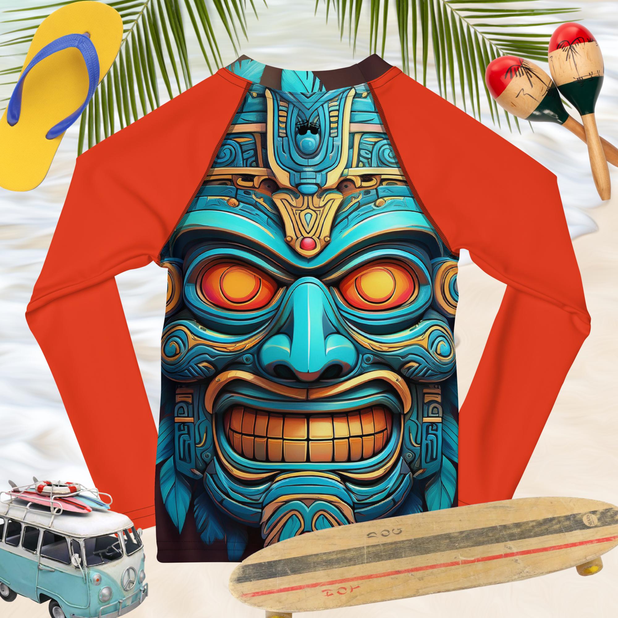 Tiki T | Sun Rashie For Kids | UV Protection With An Edge 🤙 Rash Guard