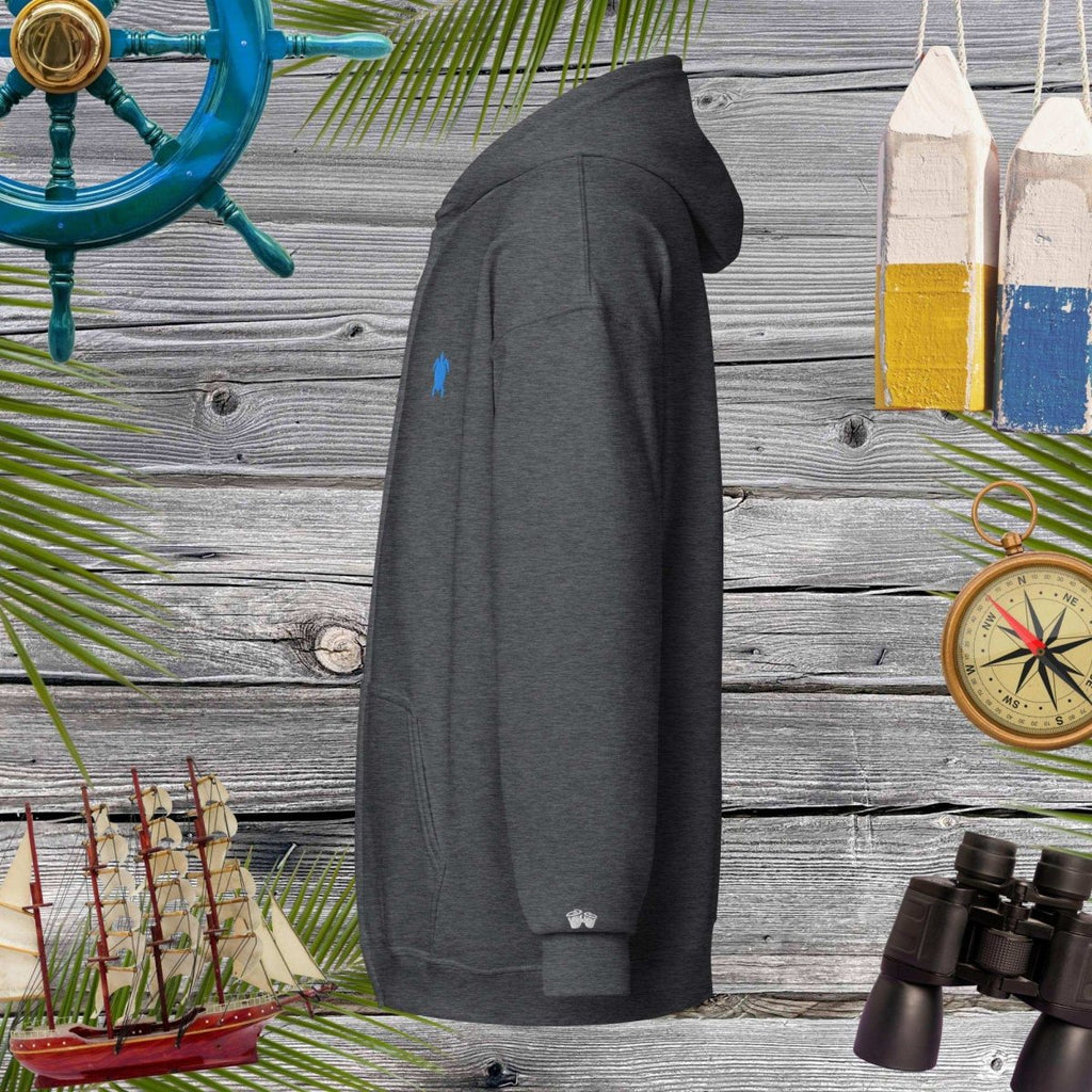 Unisex heavy blend zip hoodie | Embroidered Sea Turtle Hoodies