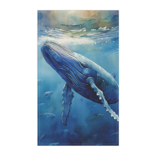 Whale Art | Cotton Tea Towel