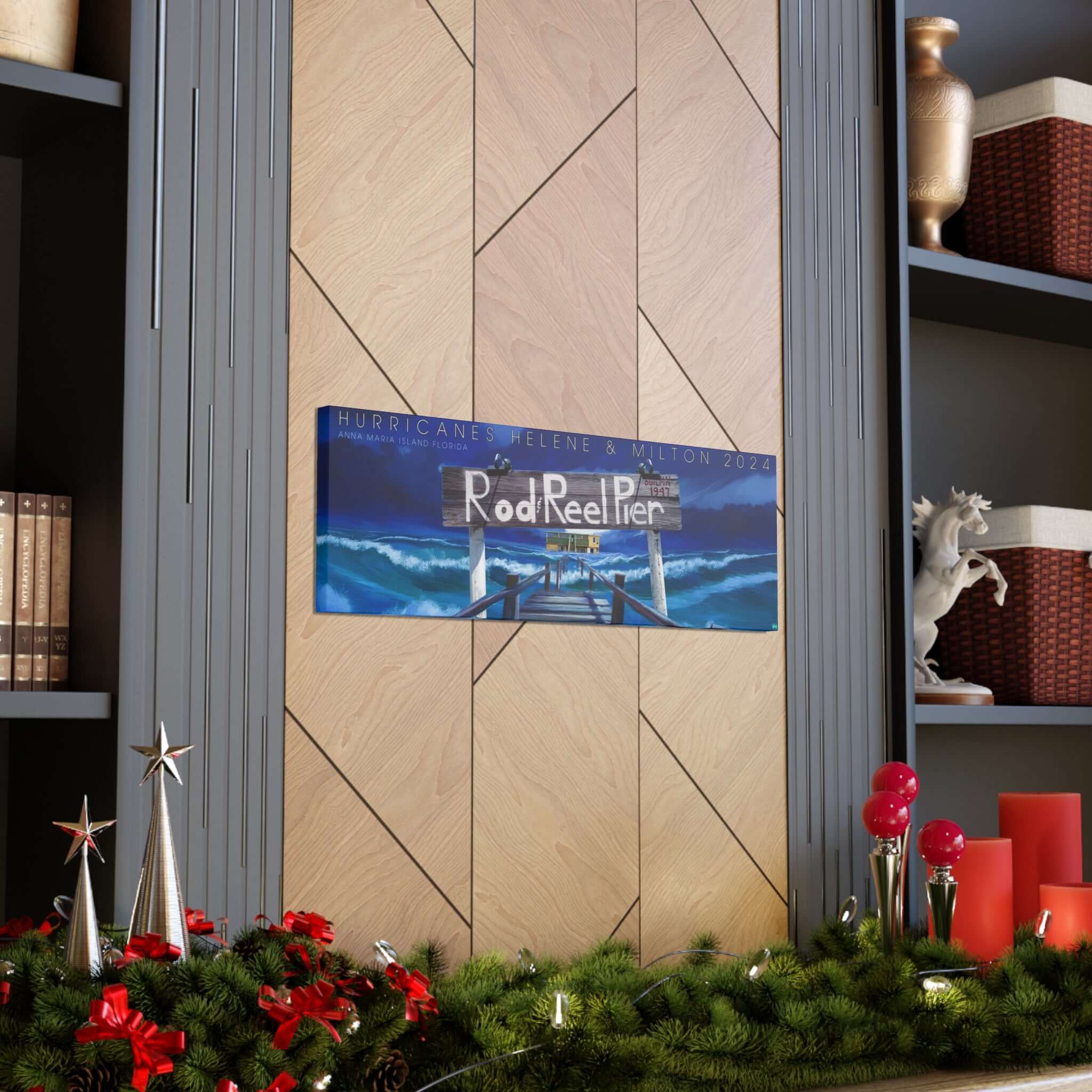 Wrapped Canvas - Historic Rod & Reel Pier Fundraiser Print. Prints